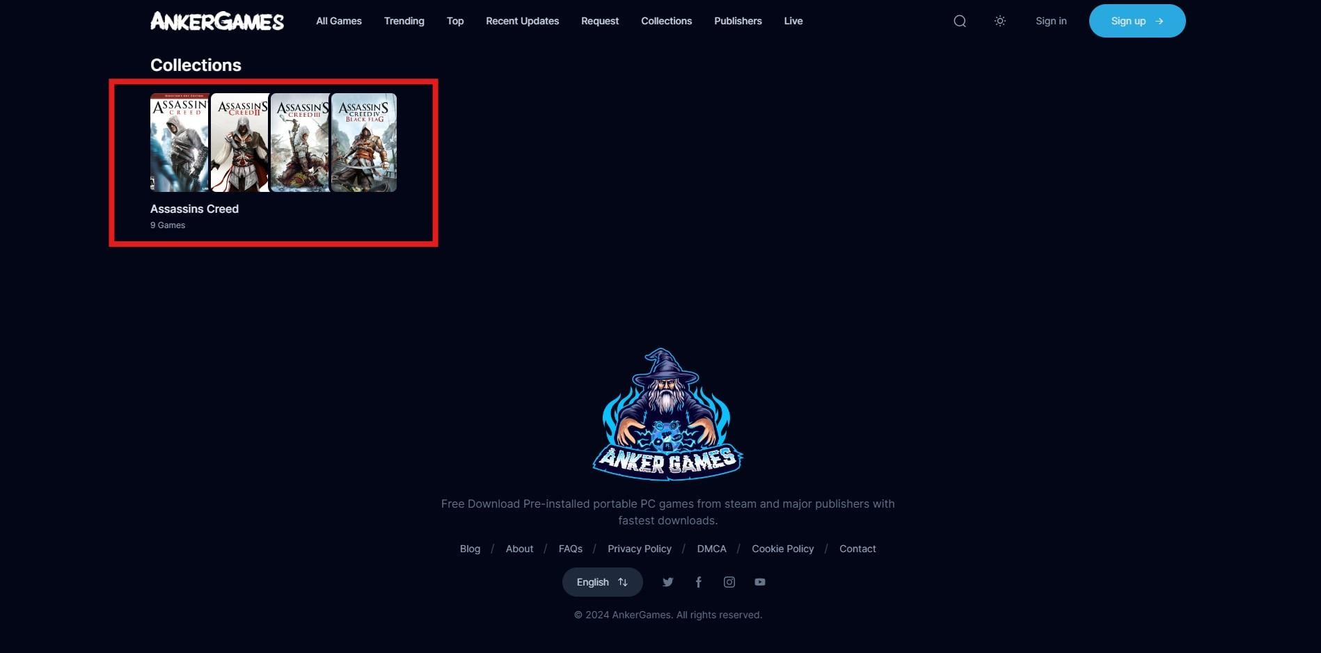 AnkerGames Assassins Creed Collection